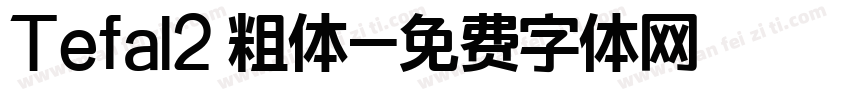 Tefal2 粗体字体转换